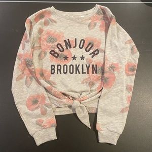 H&M Bonjour Brooklyn tie shirt size 10-12